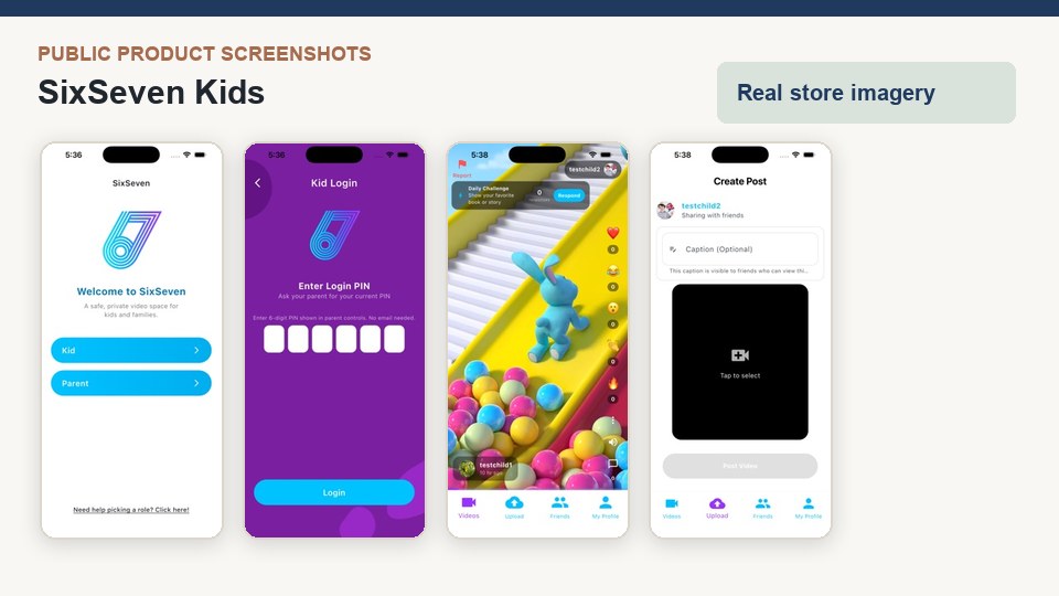 SixSeven Kids product screenshots
